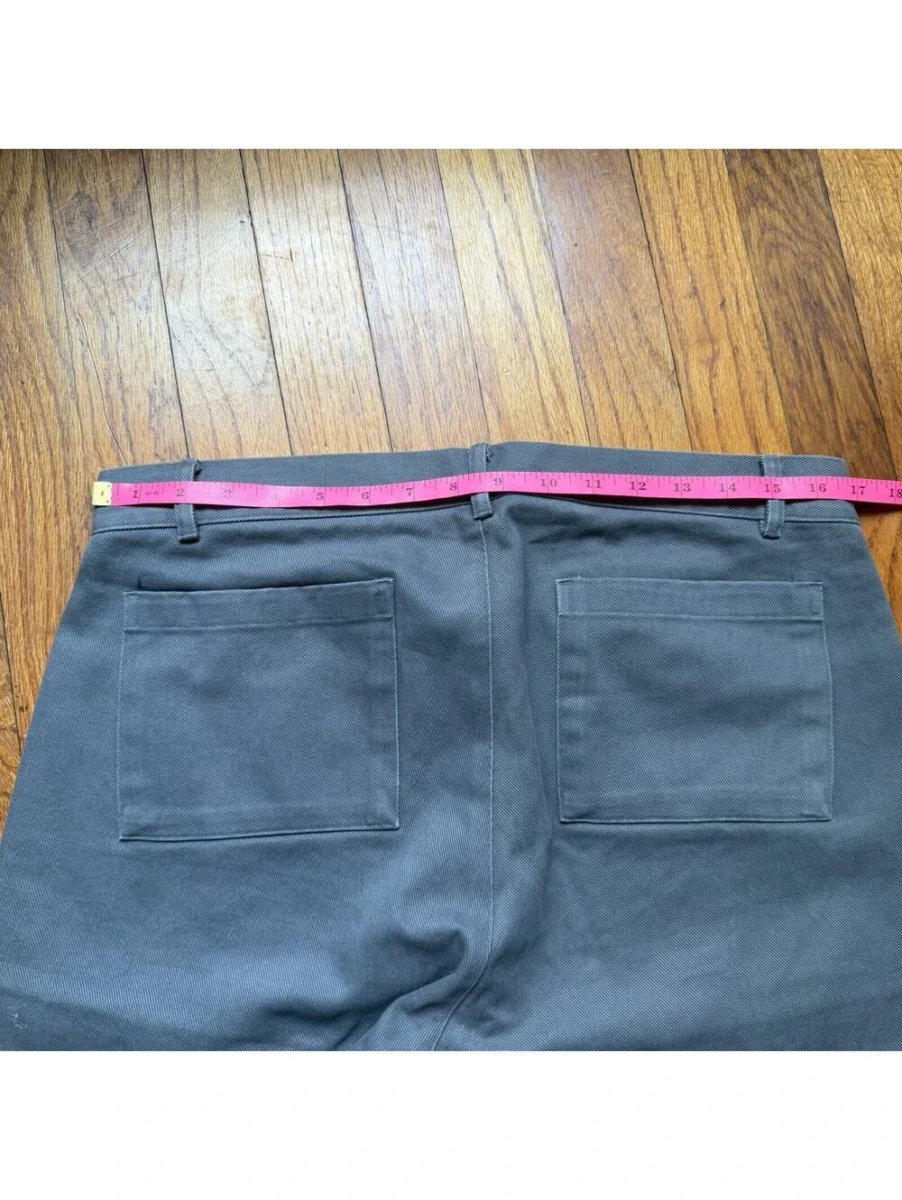 Alex Crane Cham Pants Mens 31 Grey 100% Cotton Twill Five Pocket Chino - Mint